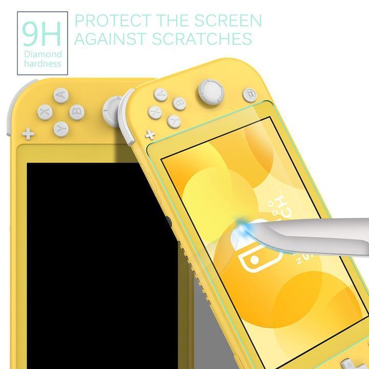 Nintendo Switch(有機EL)用アンチグレア フィルム 9H 極薄0.33mmラウンドエッジ加工 指紋 汚れ防止 ブルーライトカット_画像6
