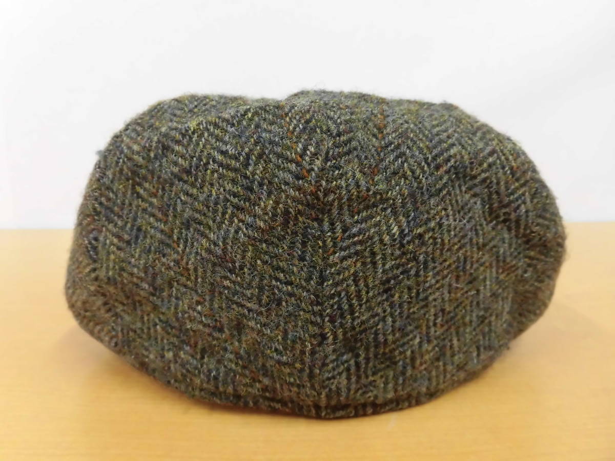 1079BSZ◎FAILSWORTH×Harris Tweed フェイルスワース×ハリスツイード 帽子 キャスケット 58cm ウール ブラウン系◎中古【送料無料】_画像3