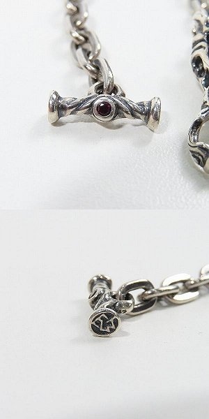 【ギャラ付き】TRAVIS WALKER/トラヴィスワーカー gargoyle charm oval link bracelet/ガーゴイル チェーン ブレスレット /LPL_画像6