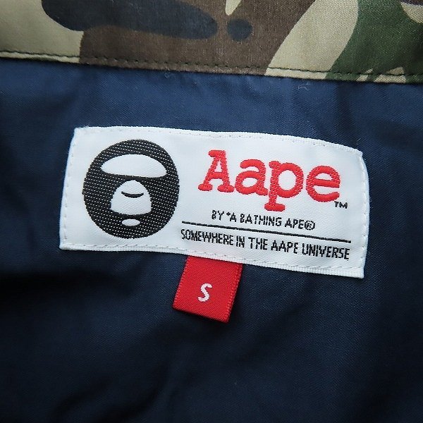 ☆AAPE BY A BATHING APE/エーエイプバイアベイシングエイプ 半袖 ロゴ シャツ AAPSTM8192XX6/S /LPL_画像3
