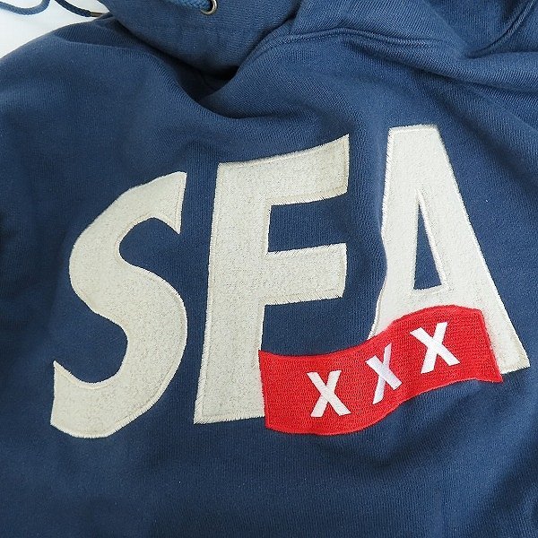 ☆WIND AND SEA × GOD SELECTION XXX/ウィンダンシー×ゴッドセレクション WDS HOODIE/プルオーバーパーカー WDS-XXX-21A-02/M /060_画像8