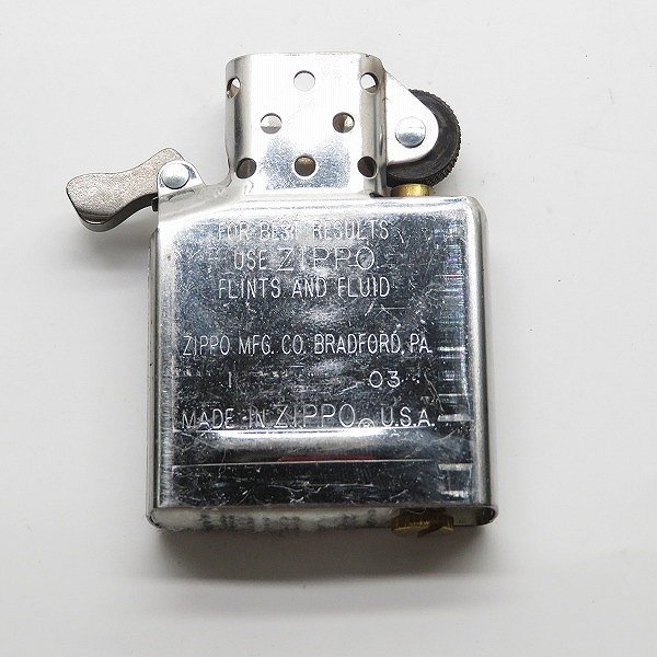 ZIPPO/ジッポー 特別限定品 10ミクロン銀仕上げ オリジナルハンディ灰皿付 03年製 /000_画像7