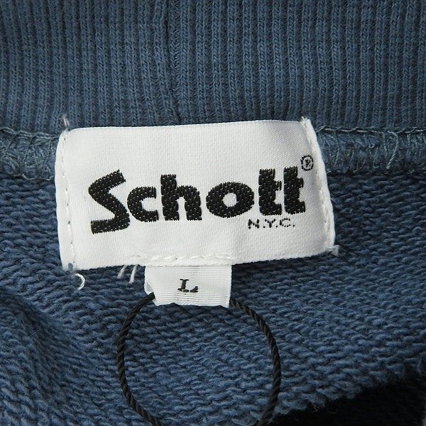 ☆【未使用】Schott/ショット BRANK HIGHNECK SWEAT ハイネックスウェット 782-2232009/L /060_画像3