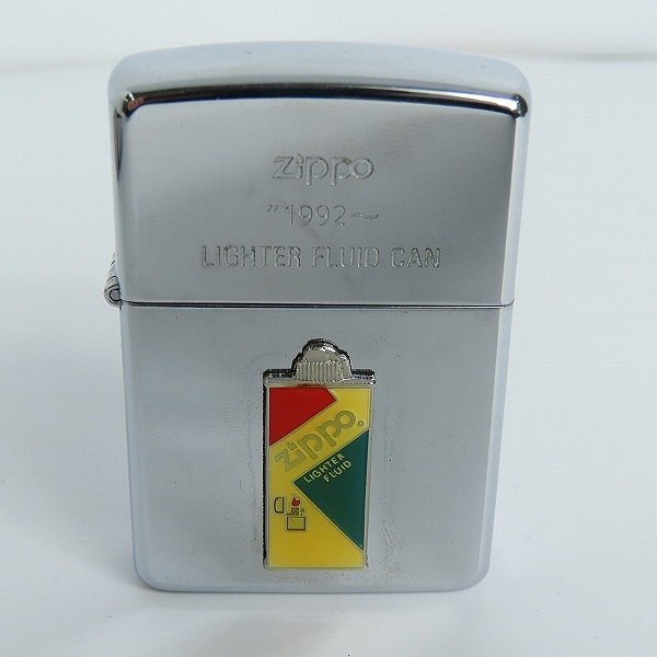 ZIPPO/ジッポー オイル缶 メタル貼り ピンズ付 1995年製 /LPL_画像2