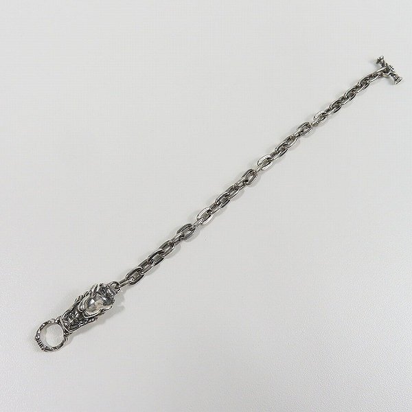 【ギャラ付き】TRAVIS WALKER/トラヴィスワーカー gargoyle charm oval link bracelet/ガーゴイル チェーン ブレスレット /LPL_画像4