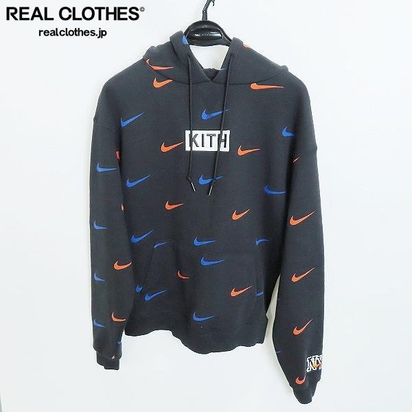 ☆NIKE×KITH/ナイキ×キス New York Knicks Swoosh Foodie/ニューヨーク フーディ/パーカー CZ1749-010/M /060_詳細な状態は商品説明内をご確認ください。