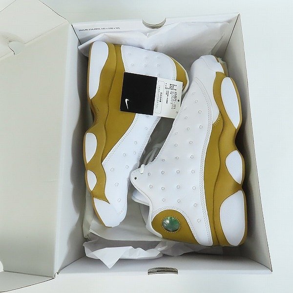 【未使用】NIKE/ナイキ AIR JORDAN13 RETRO WHITE WHEAT/エアジョーダン13 レトロホワイト ウィート 414571-171/28 /080_画像9