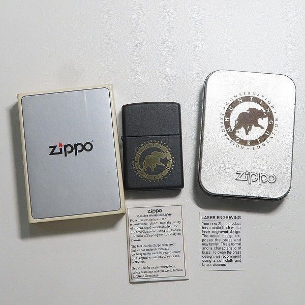 ZIPPO/ジッポー HUNTING WORLD/ハンティングワールド マット加工 ブラック /LPL_画像5