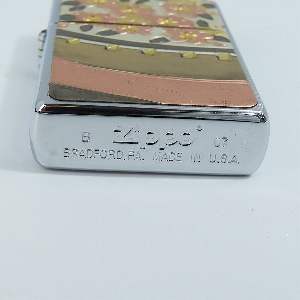 ZIPPO/ジッポー 花札 桜に幕 片面デザイン 2007年製 /LPL_画像5