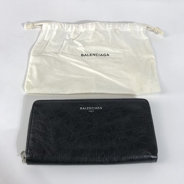 BALENCIAGA/バレンシアガ エクスクルーシブライン ラウンドファスナー レザー ロングウォレット 419805 /LPL_画像8