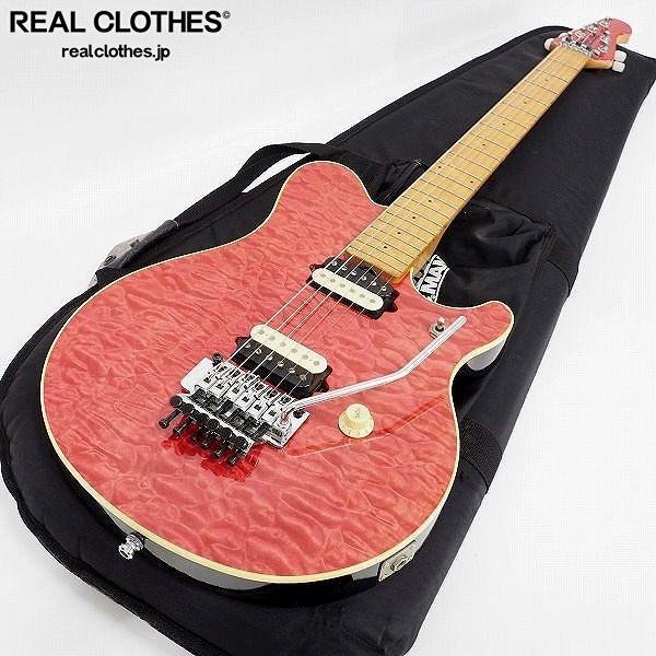 ★ERNIE BALL Music Man/ミュージックマン AXIS EX PINK/アクシス エレキギター 日本製 ギグケース付 同梱×/160_詳細な状態は商品説明内をご確認ください。