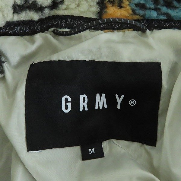 ☆GRIMEY/GRMY/グライミー LOST BOYS SHERPA JACKET CREAM/フリースジャケット 7712-CREAM/M /060_画像3