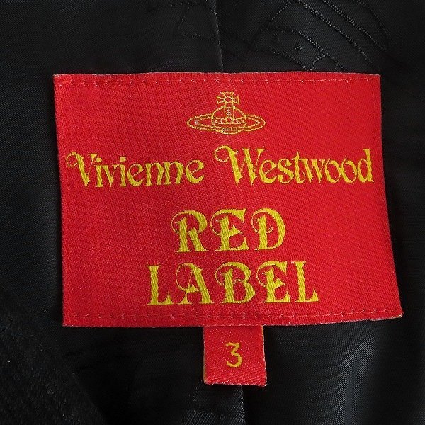 ☆Vivienne westwood RED LABEL/ヴィヴィアンウエストウッド レッドレーベル オーブボタン エルボーパッチ ジャケット/3 /080_画像3