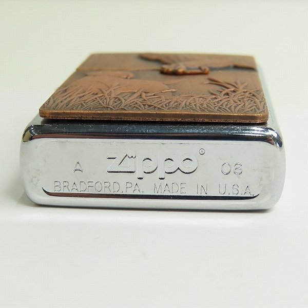 ZIPPO/ジッポー 鳥 犬 プレート貼り 2006年製 /LPL_画像4