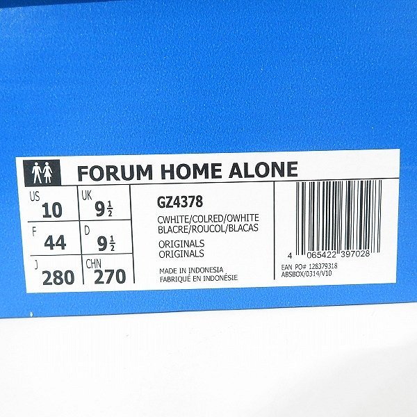 【未使用】adidas×HOME ALONE/アディダス×ホームアローン FORUM LOW/フォーラムロー GZ4378/28.0 /080_画像10