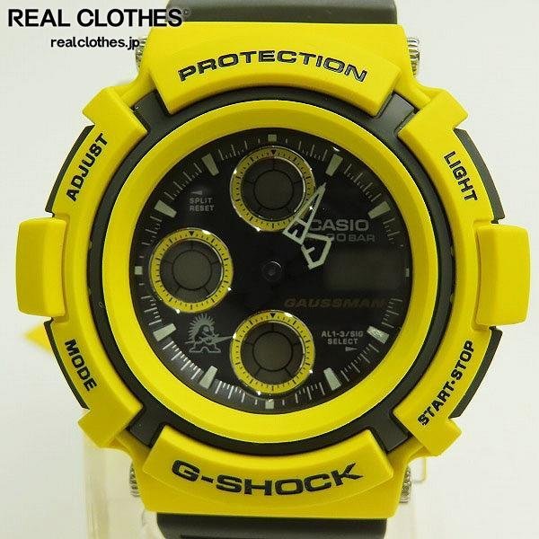 G-SHOCK/Gショック GAUSSMAN/ガウスマン MEN IN YELLOW/メン イン イエロー AW-570Y-9T【動作未確認】 /000_詳細な状態は商品説明内をご確認ください。