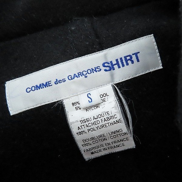 ☆【難有り】COMME des GARCONS SHIRT/コムデギャルソンシャツ 袖切替 ラウンドカラー ジャケット W24164 S /080_画像3