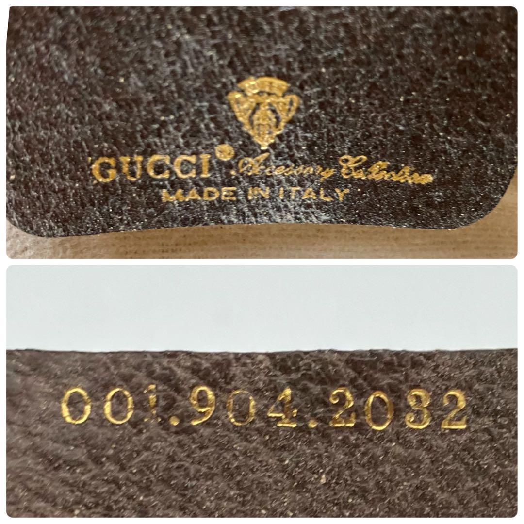 149 1円 極美品 GUCCI グッチ ショルダーバッグ GG シェリーライン レザー ベージュ レディース メンズ 斜め掛け ブラウン_画像9