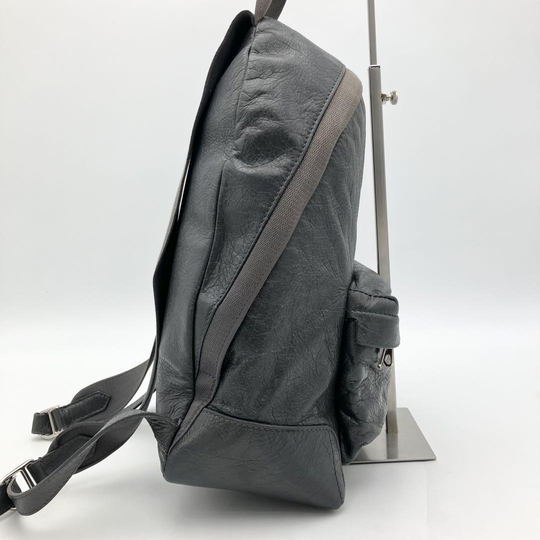 101 1円 極美品 BALENCIAGA バレンシアガ リュック バックパック レザー グレー メンズ レディース 大容量 エブリデイ_画像5