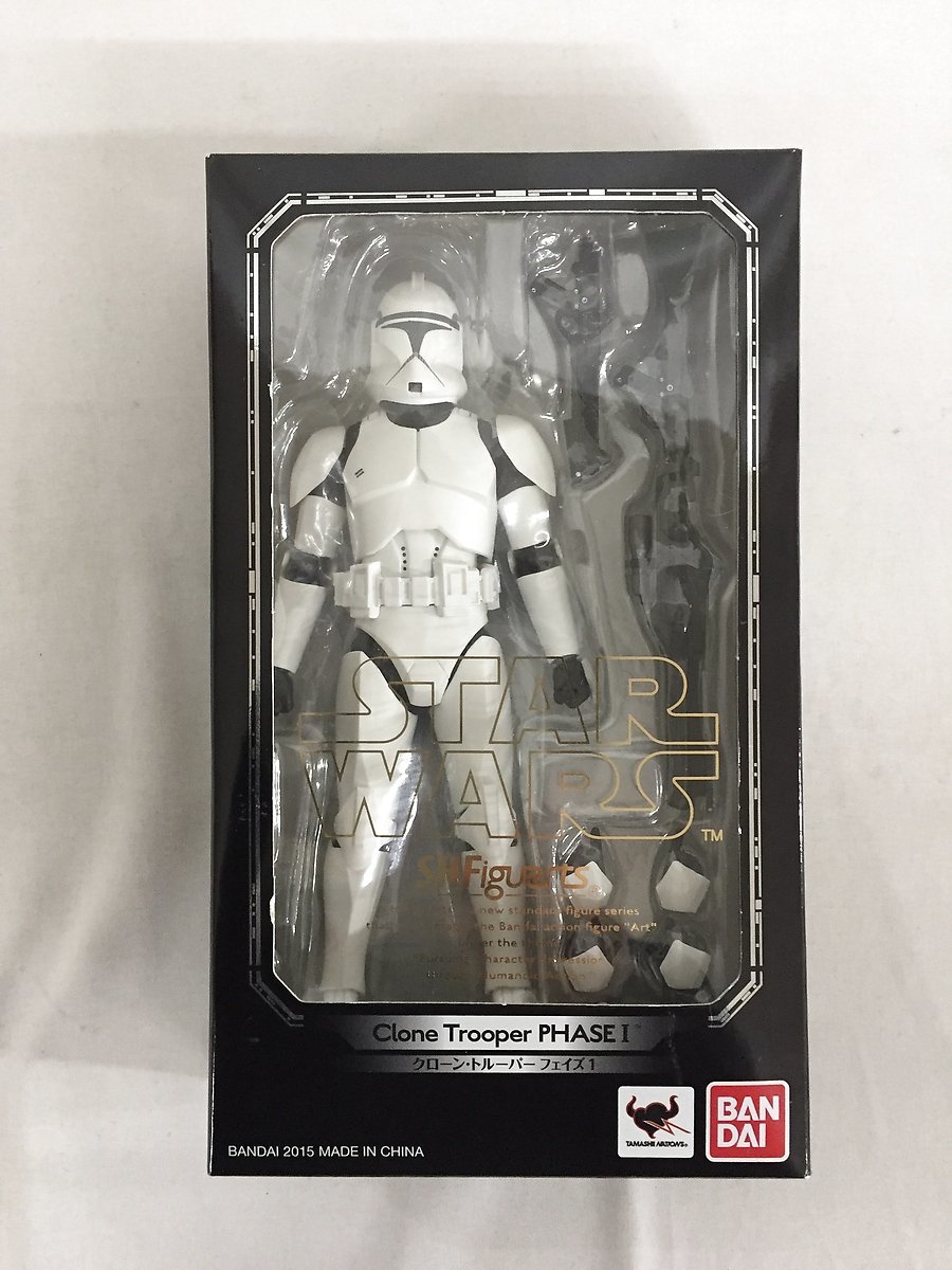 【1円～】S．H．フィギュアーツ スター・ウォーズ クローン・トルーパー フェイズ1 約150mm ABS＆PVC製 塗装済み可動フィギュア_画像1