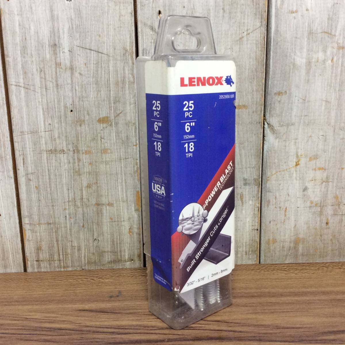 ●【TH-0811】未使用 未開封 LENOX レノックス セーバーソーブレード 25PC 152mm 18TPI【レターパックプラス・送料全国一律520円可】_画像1