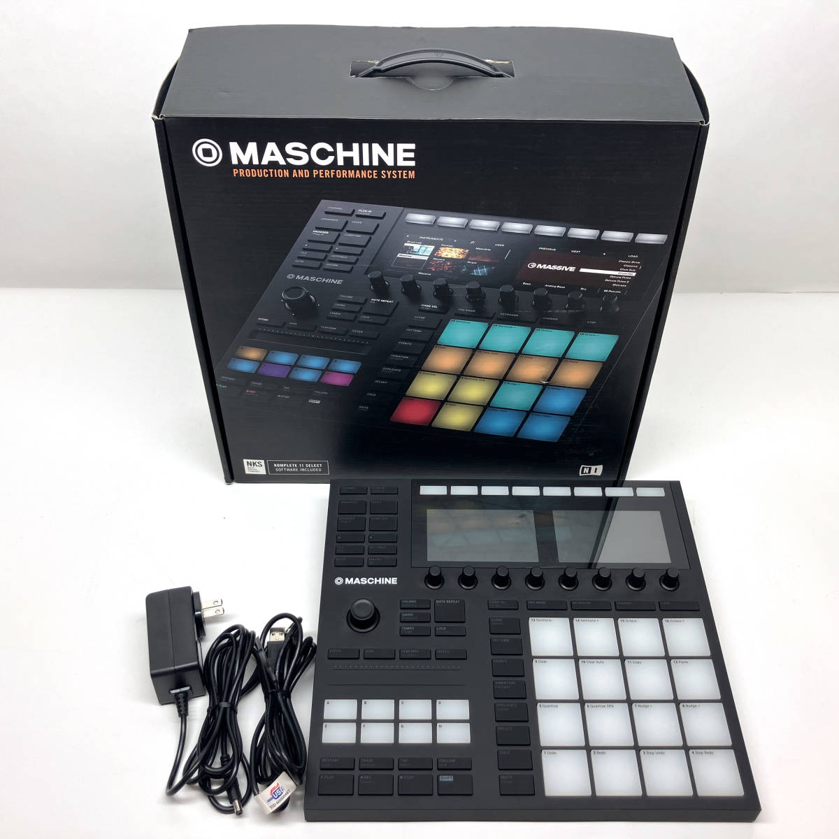 tu095 Native Instruments MIDIコントローラー MASCHINE MK３ ネイティブ・インストゥルメンツ ジャンク_画像4