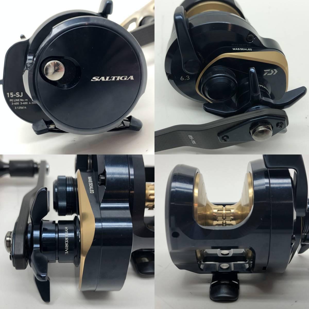 tu123 DAIWA ダイワ 22 ソルティガ SALTIGA 15-SJ 00631524 125614 ハンドルカスタム品 純正ハンドル付属 リール ベイト 釣具 ※中古_画像7