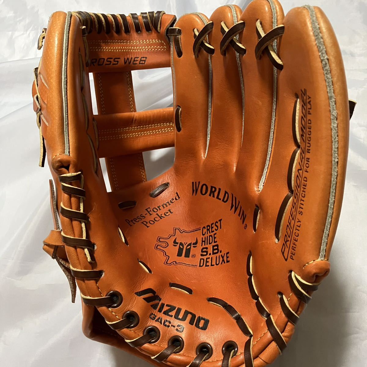 MIZUNO ミズノ 当時物 一般硬式野球用グローブ オールラウンド MIZUNO ミズノ 当時物 一般硬式野球用グローブ オールラウンド