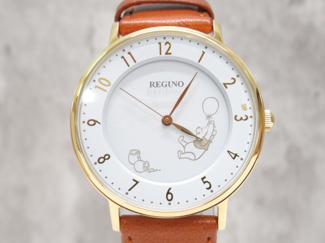 A-1 限定品 美品 シチズン コラボ腕時計 レグノ ディズニーコレクション クマのプーさんモデル SOLAR-TECH E031-S116961