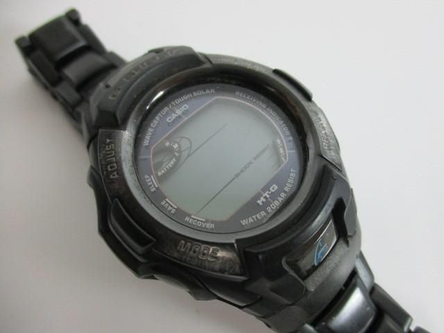 中古 カシオ CASIO G-SHOCK 腕時計 ソーラー電波 MTG-910DJ-2JF 黒 ブラック 服飾小物_画像8