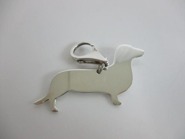 優良品 ティファニー TIFFANY&Co. ダックスフント 犬 ドッグ チャーム キーホルダー シルバー 925_画像2