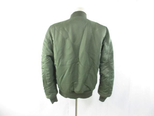 中古 アルファ ALPHA INDUSTRIES ジャケット MA-1 L カーキ メンズ_画像2