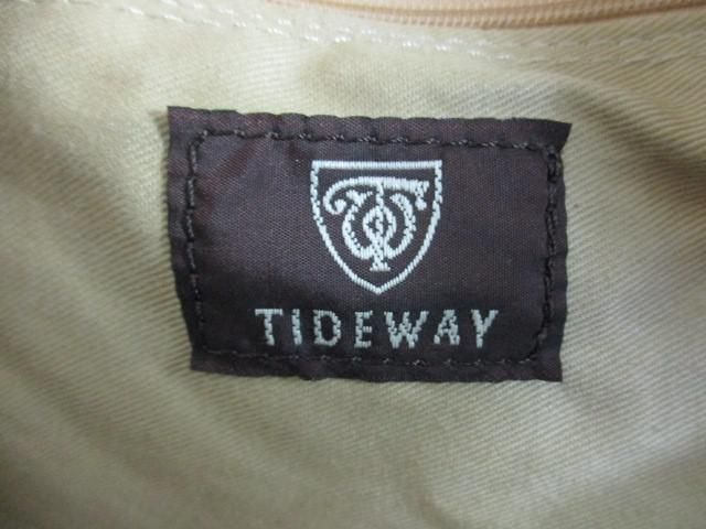 良品 タイドウェイ TIDEWAY リュック 2WAY キャンバス×レザー 生成り ブラウン バッグ 鞄_画像7