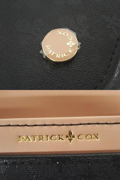 未使用同様 美品 PATRICK COX パトリックコックス PXLWBAS1-10 二つ折り 財布 黒 ブラック 内側ピンク カードポケット18個 ◇07_画像9