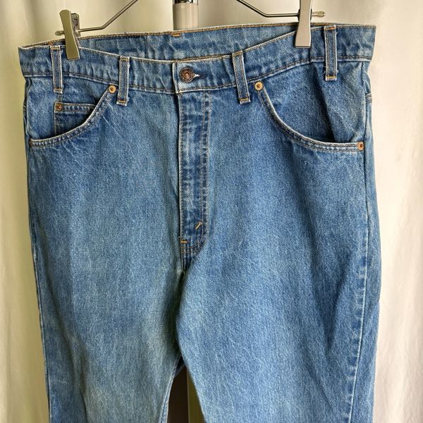 90s USA製 Levi's 517 ブーツカット デニム パンツ W36×L27 ジーンズ オレンジタブ フレア リーバイス 646 00s 80s オールド ビンテージ_画像4