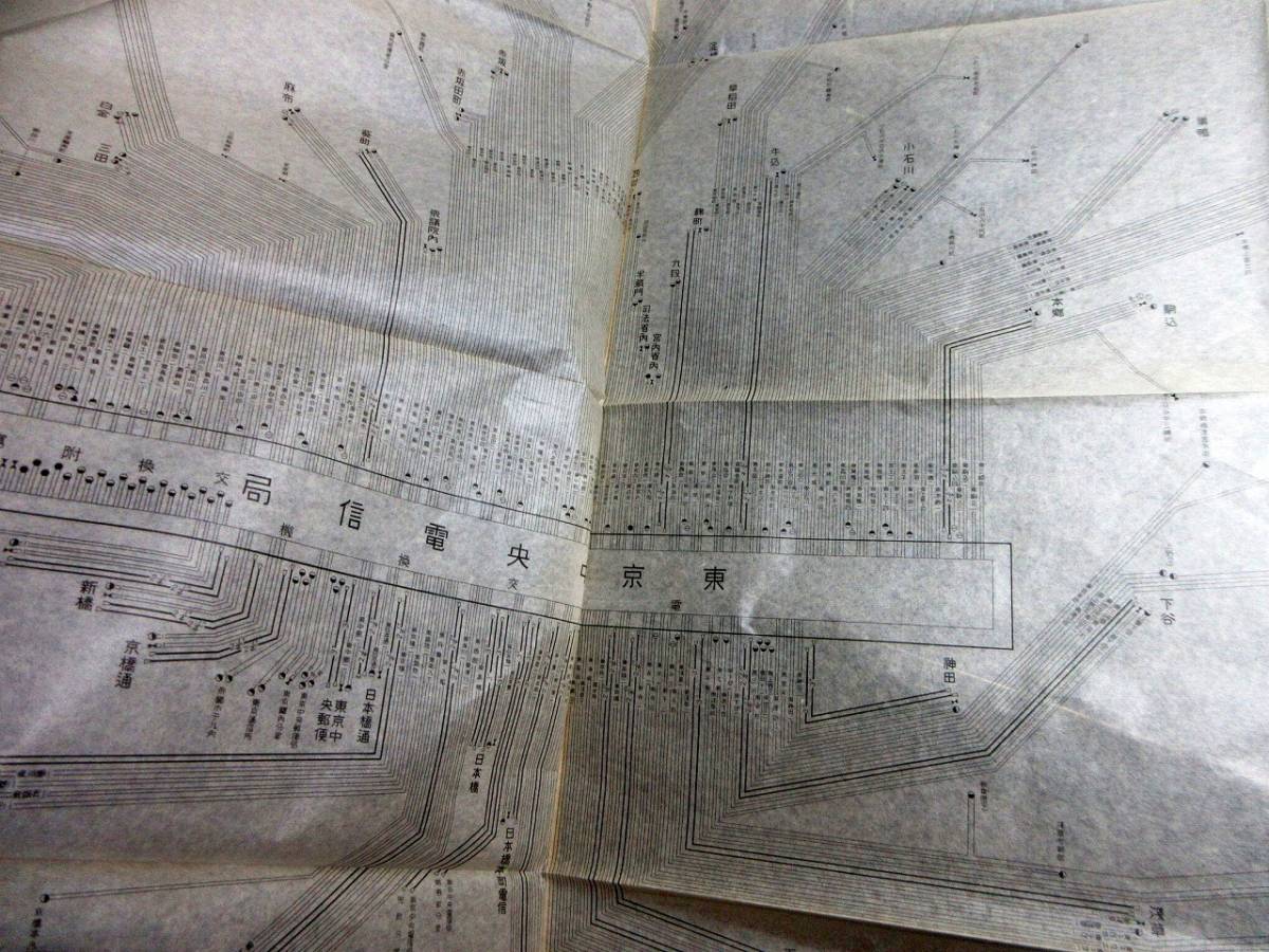 ☆E0302昭和3年（1928）古地図「東京逓信局区内電信回線図/東京逓信局管内郵便線路図」4点/東京逓信局規画課調製_画像8