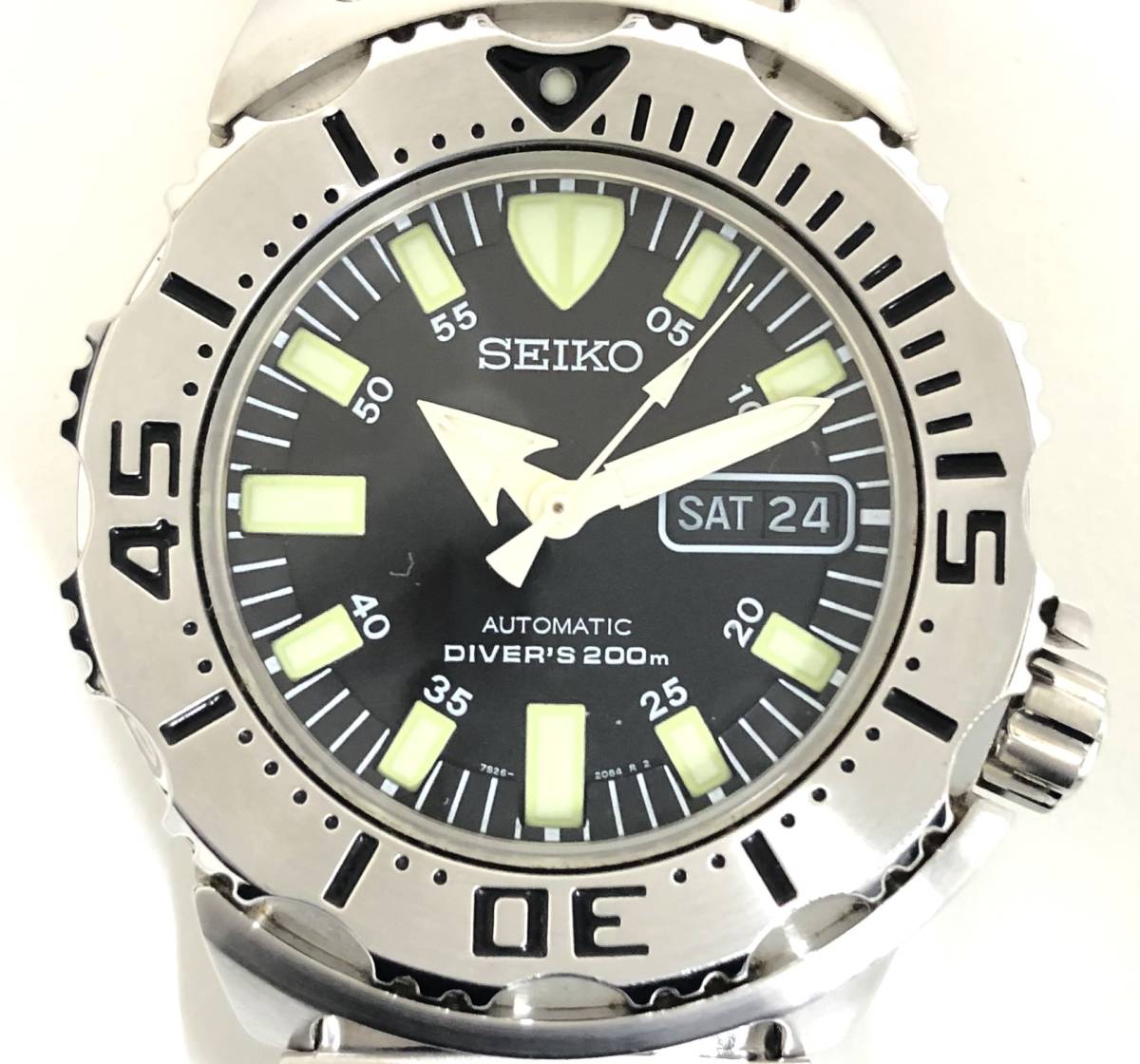 美品 / SEIKO AUTOMATIC DIVER’S 200m / セイコー / ブラック モンスター / 7S26-0350 / 自動巻 / メンズ / 腕時計 / 稼働 / 現状品_画像10