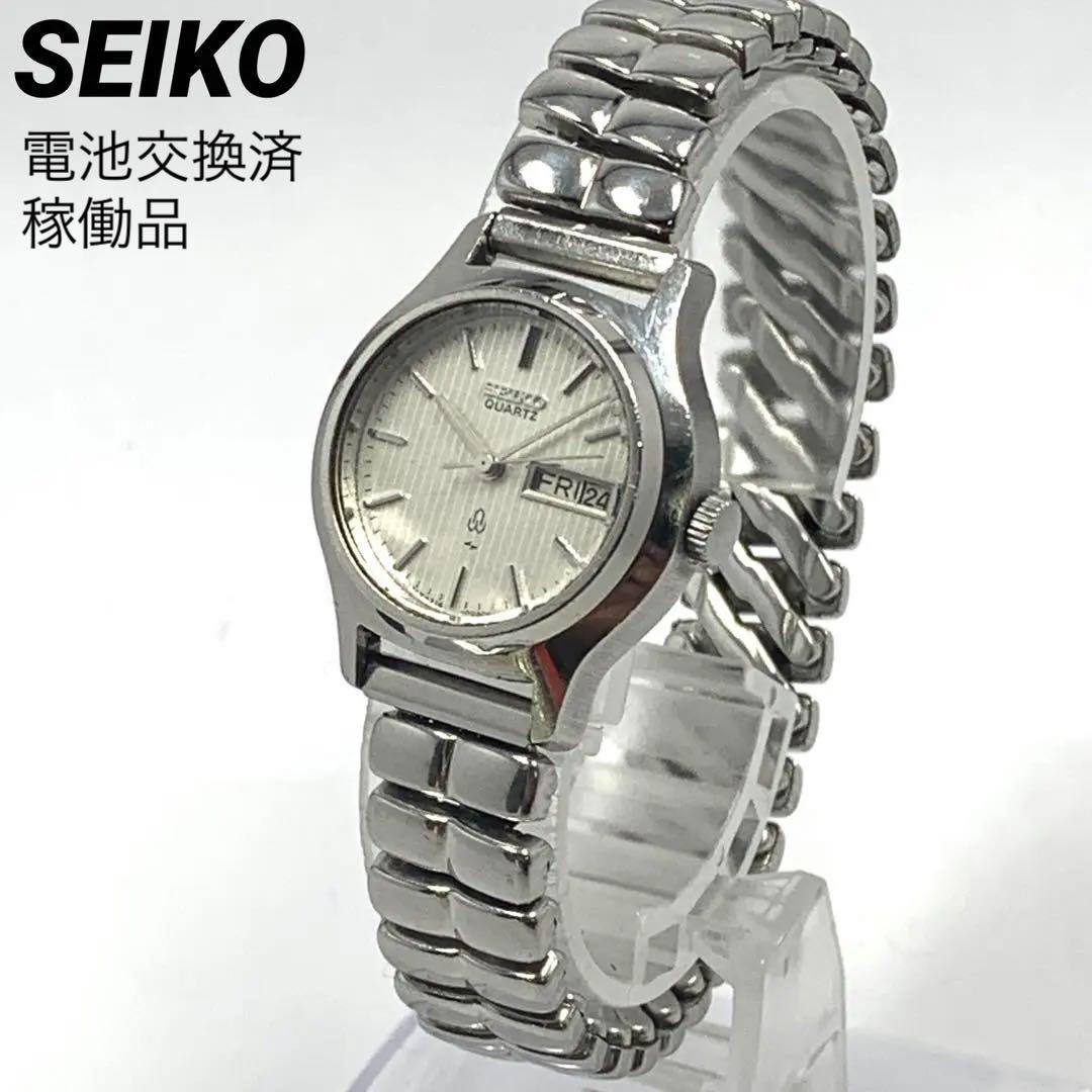 603 SEIKO セイコーレディース 腕時計 デイデイト カレンダー 新品電池交換済 クオーツ式 人気 希少_画像1