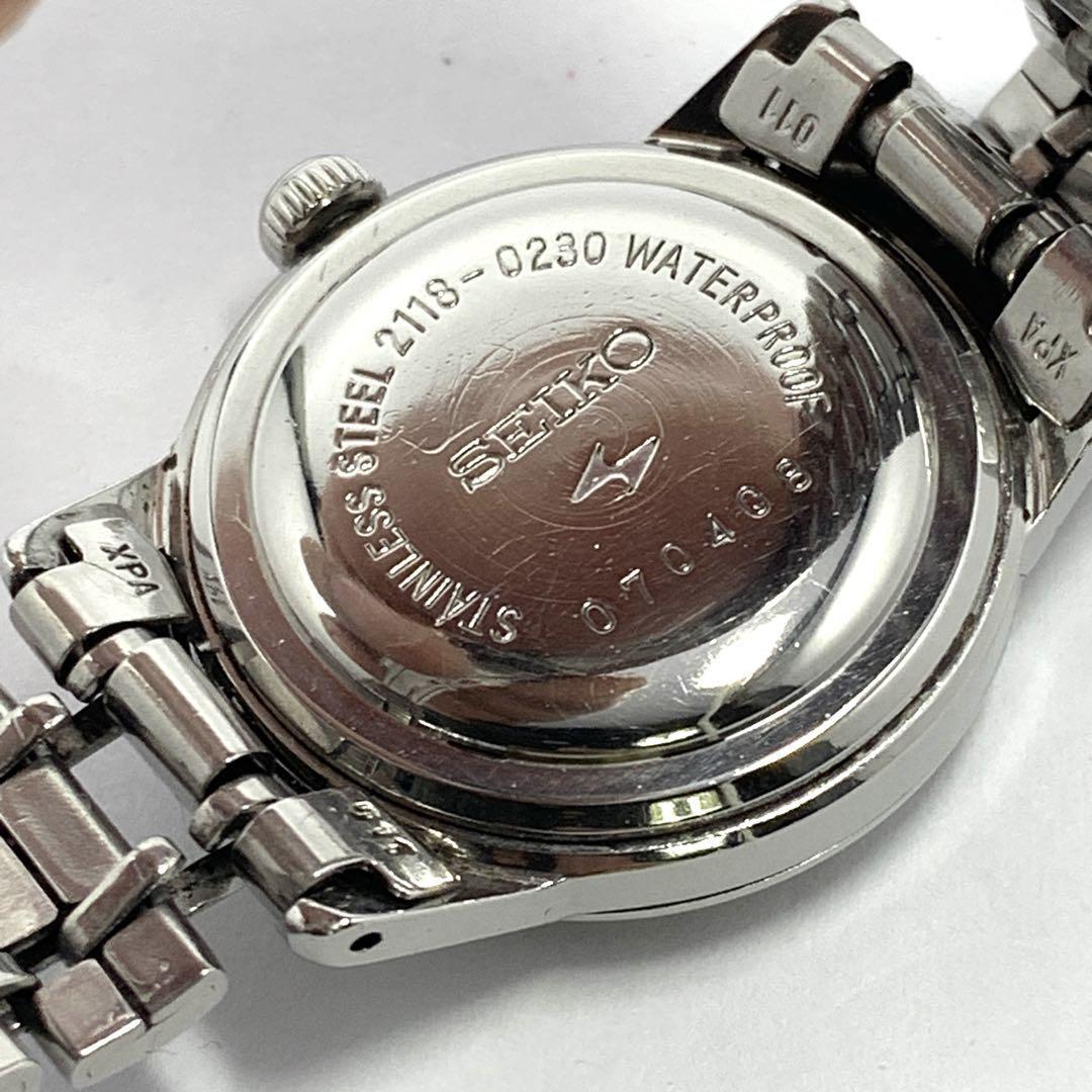 874 SEIKO セイコー レディース 腕時計 手巻式 １７石 １７JEWELS デイト 日付 亀戸マーク レトロ ビンテージ 人気 希少_画像9