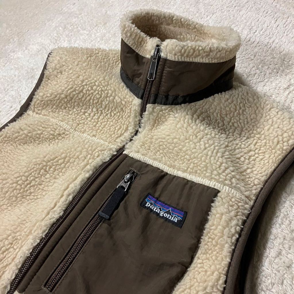 ●『人気モデル』patagonia パタゴニア クラシックレトロX ベスト/ボアフリース/ジップアップ/メンズXS/アイボリー/アウトドア_画像2