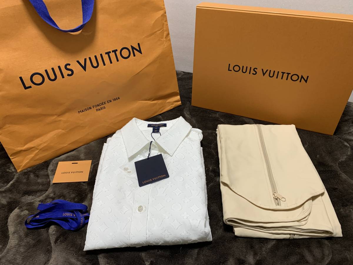 LOUIS VUITTON ルイ・ヴィトンヴィトン柄長袖ブラウスコットン LOUIS VUITTON ルイ・ヴィトンヴィトン柄長袖ブラウスコットン