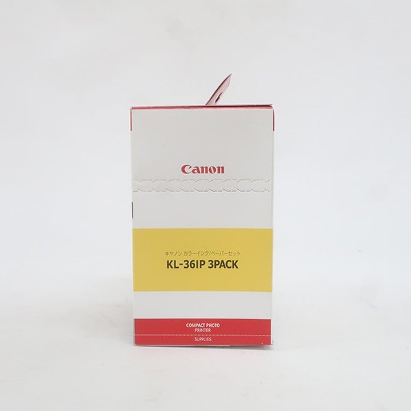 TU71 [送料無料/ジャンク品] キヤノン Canon カラーインク ペーパーセット KL-36IP 3PACK カメラフィルム 未開封 期限切れ品_画像2