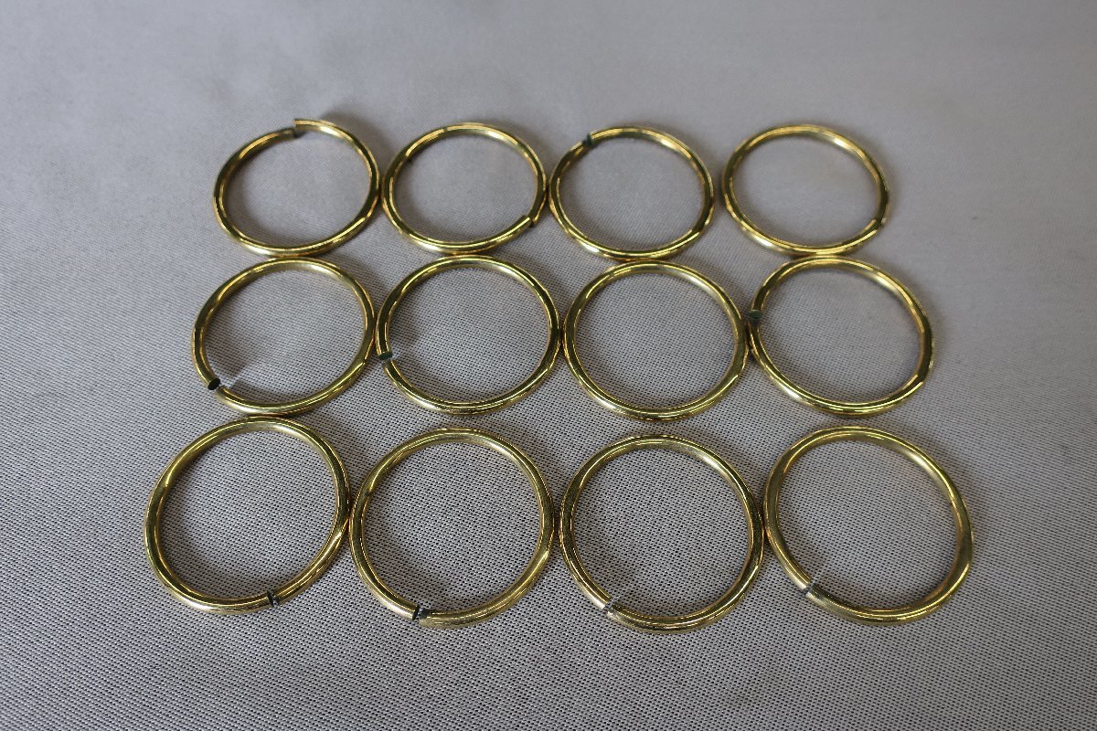 錫杖12環(大)　環　12個セット　真鍮　K-89_画像1