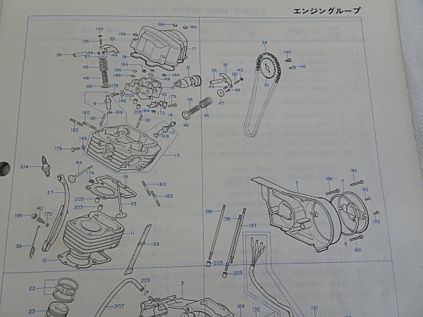 ベンリー　CB50K1　CB50B1　パーツリスト　2版　中古品_画像6