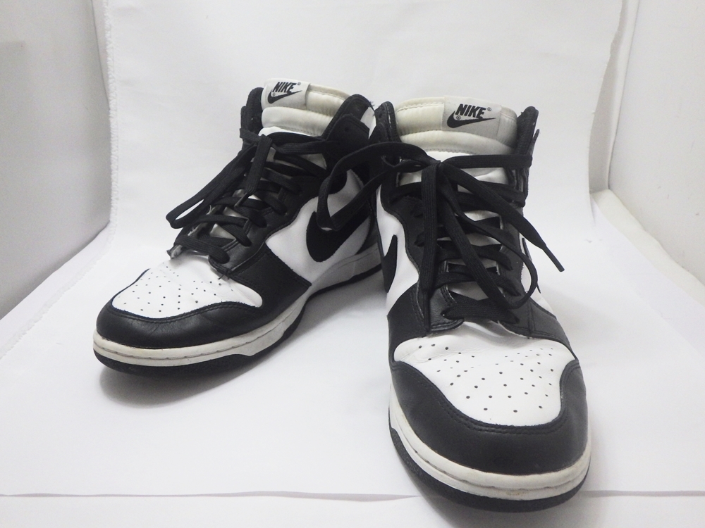 B24-18 NIKE ナイキ DD1399-105 DUNK HI ダンク ハイ レトロ ホワイト/トータルオレンジ/ブラック 27.5cm 中古 現状品_画像1