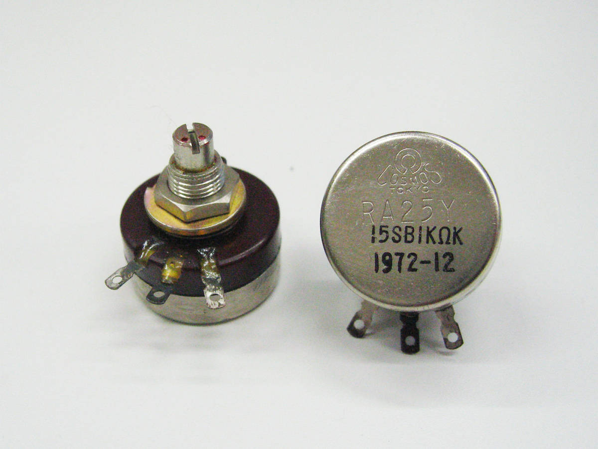 **( tube VO024) Tokyo Cosmos volume line volume B1kΩ/1.2W 2 piece set / NOS Wirewound Rheostat**