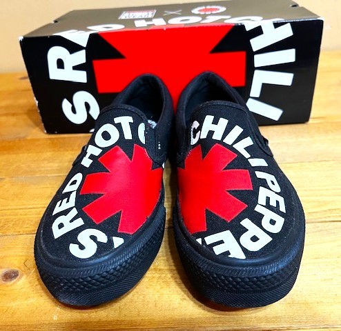 ★レア!!定価￥8,250★新品未使用 デッドストック★RED HOT CHILI PEPPERS レッチリ×VISION スリッポン★24.0cm★送料無料!!_画像5