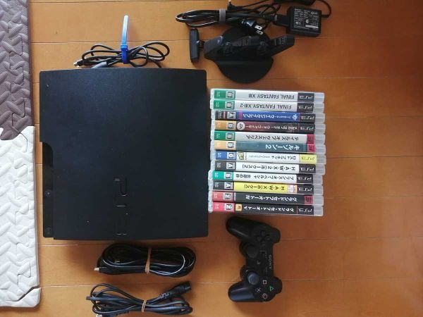 お買い得 美品 PS3 CECH-3000A 500GB換装 黒 SONY プレイステーション3 PlayStation3 本体一式 ソフト12本セット HDMIコード付 動作確認済