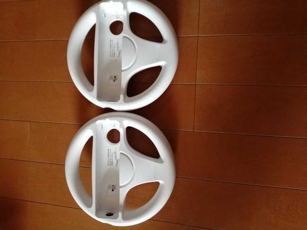  free shipping Wii Mario Cart steering wheel 2 piece set ( operation excellent cleaning settled )