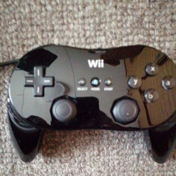  beautiful goods use impression little wii Classic controller Pro black black prompt decision free shipping 
